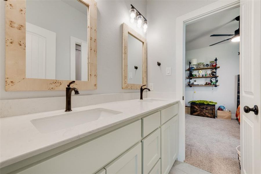 Furnished interior view inside a new home in , Krum (Image 23).