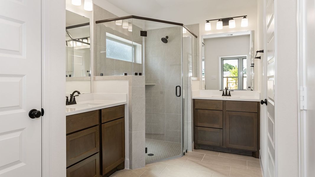 Furnished interior view inside a new home in The Woodlands Hills, Willis (Image 6).