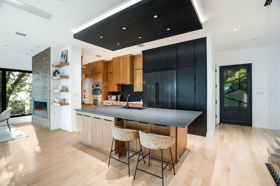 Furnished interior view inside a new home in , Oak Point (Image 7).