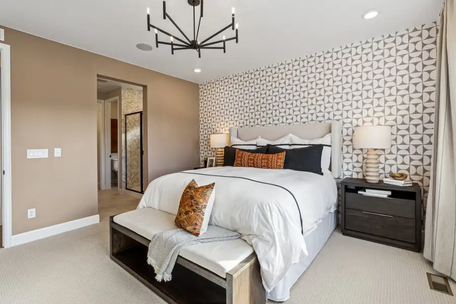 Furnished interior view inside a new home in Trailstone, Arvada (Image 40).