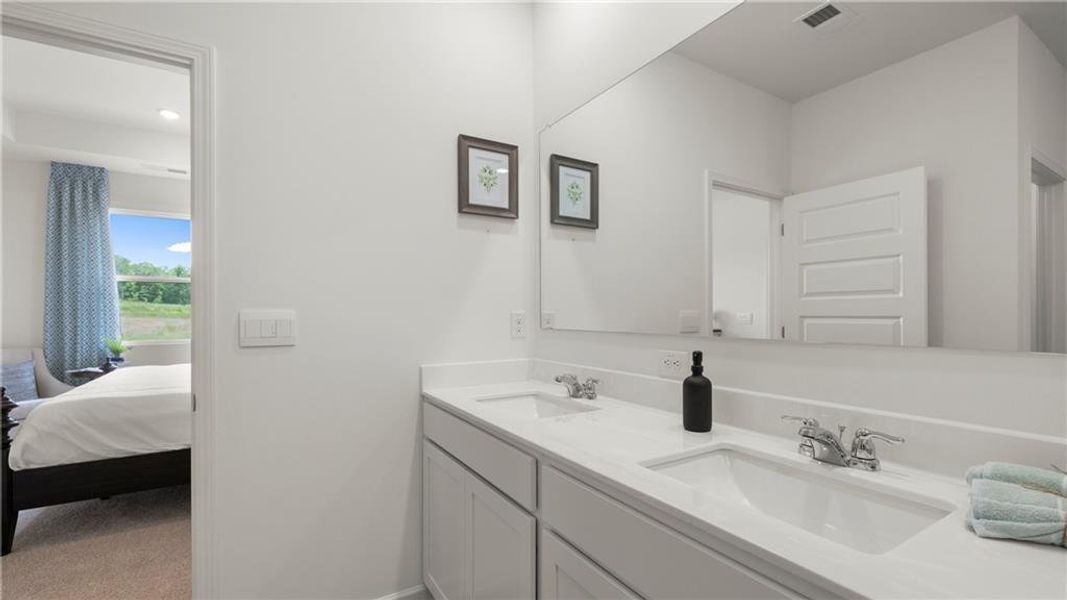 Furnished interior view inside a new home in Teamon Pointe, Griffin (Image 15).