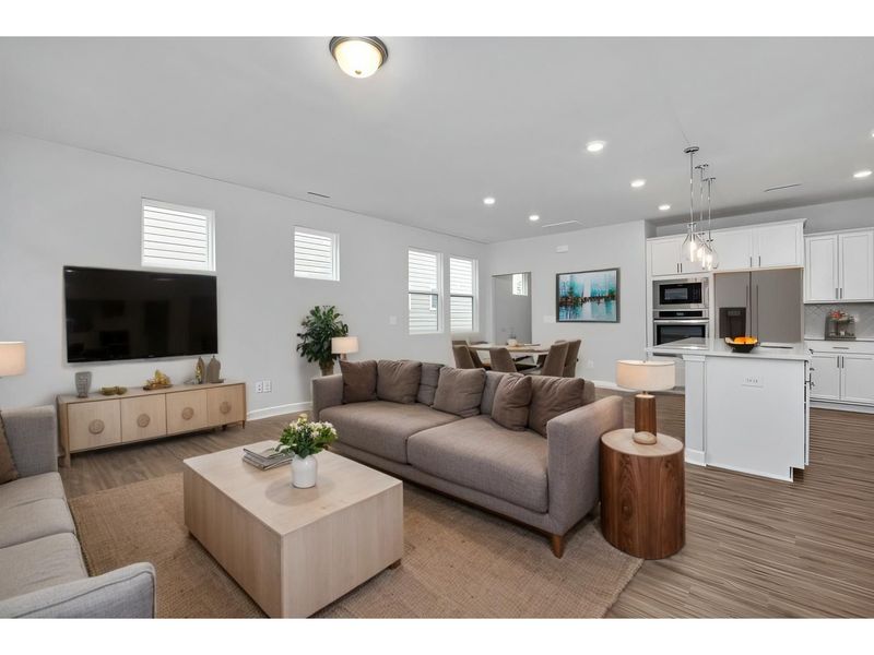 Furnished interior view inside a new home in Lake Park Villas, Wylie (Image 7).