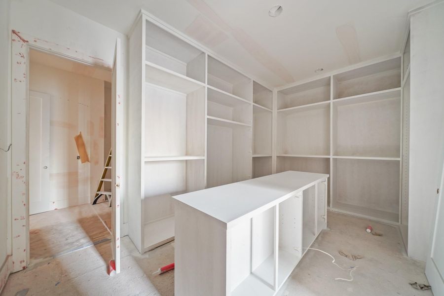 A full packing island and direct access to the laundry room!