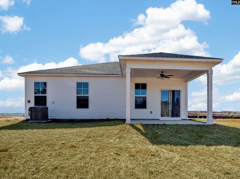 Exterior details and patio area of a home in Old Charleston Acres, Pelion (Image 3).