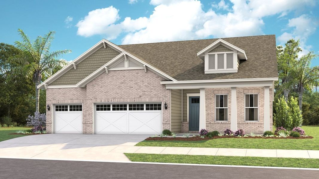 BB-Craftsman Brick Elevation
