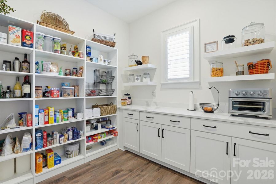 Large pantry and dry scullery