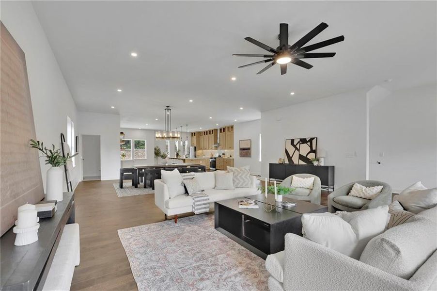 Furnished interior view inside a new home in , Buford (Image 11). Furnished interior view inside a new home in , Buford (Image 11).