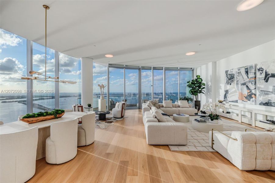 Furnished interior view inside a new home in , Miami (Image 15).
