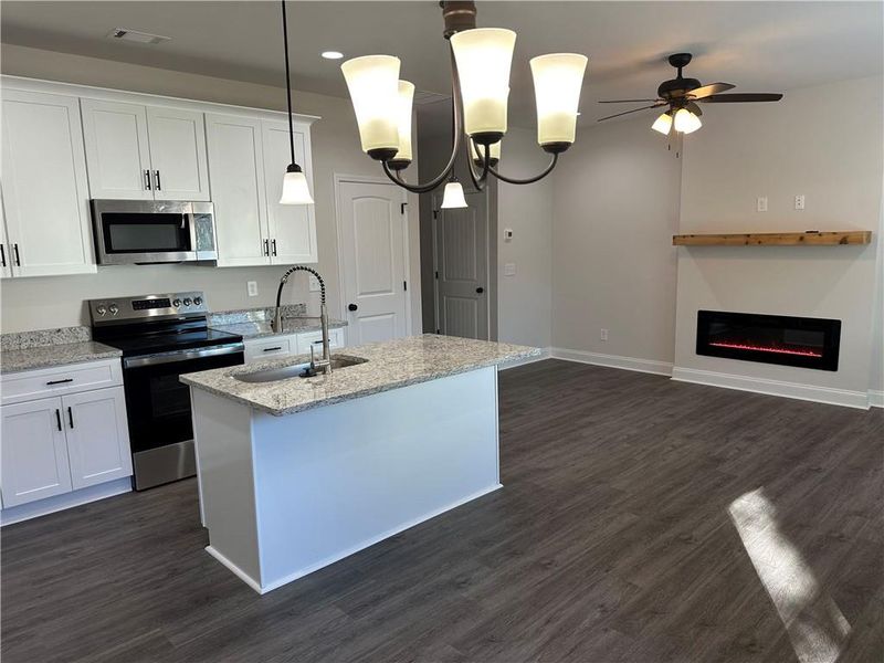 Furnished interior view inside a new home in , Toccoa (Image 5). Furnished interior view inside a new home in , Toccoa (Image 5).