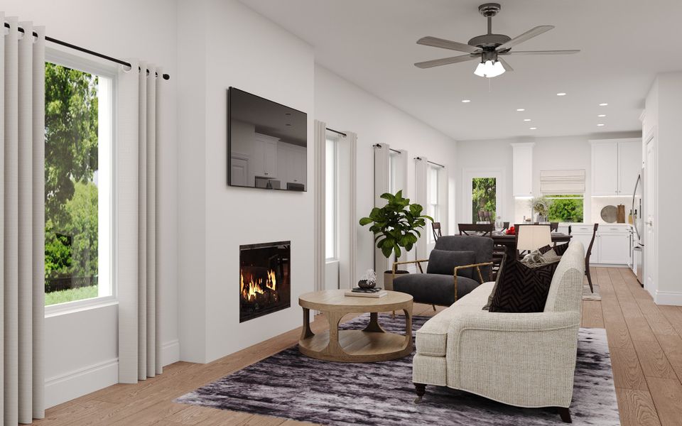 Furnished interior view inside a new home in Churchill: Fields 40', Anna (Image 4).