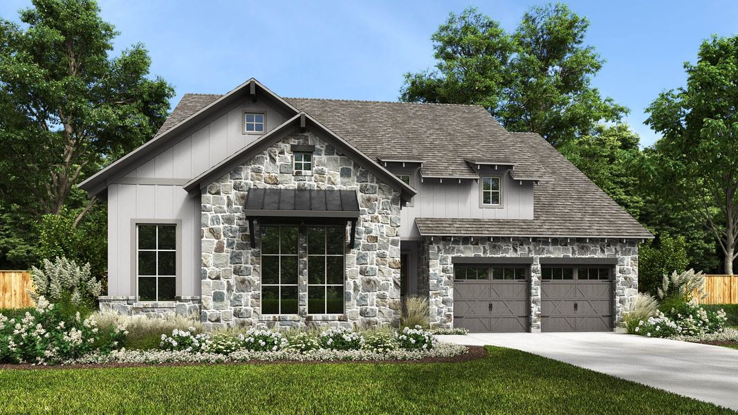 2D floor plan layout for the 517A by Britton Homes in Fields 60', Frisco, TX (Image 3).