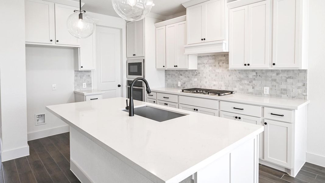 Furnished interior view inside a new home in Crosswinds 50', Kyle (Image 6). Furnished interior view inside a new home in Crosswinds 50', Kyle (Image 6).