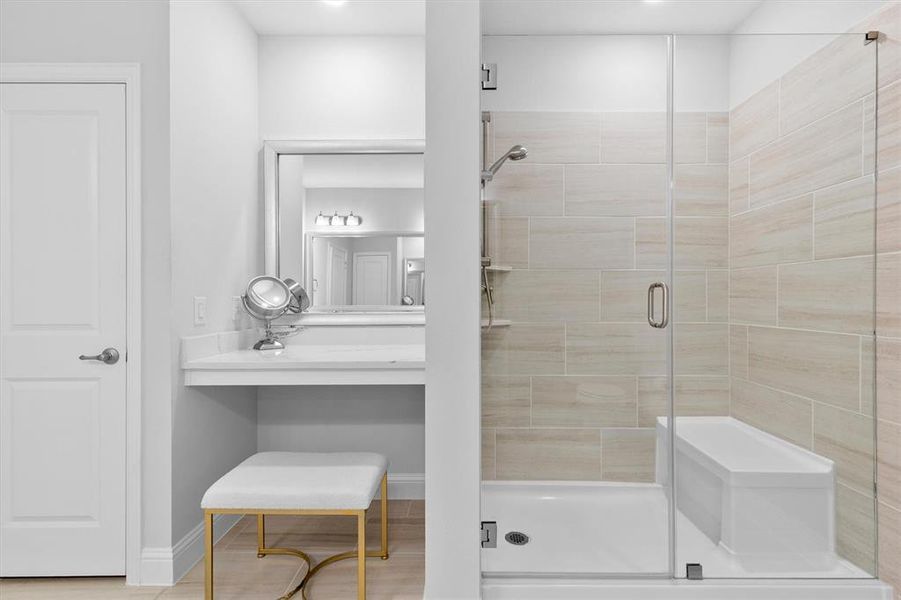 Furnished interior view inside a new home in Gatherings® at Twin Creeks, Allen (Image 11).