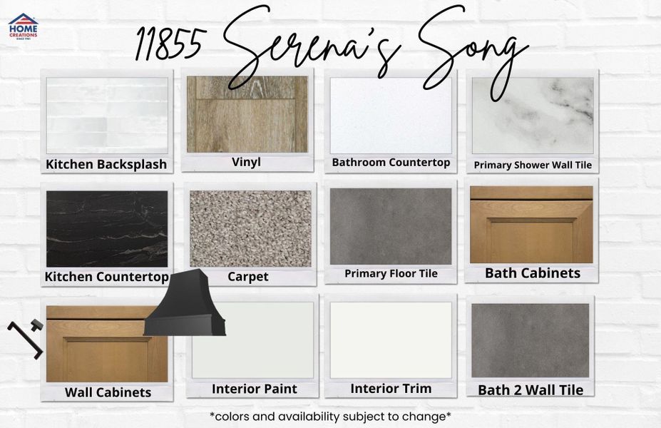 Sample of building materials used in homes in Lexington Heights, Willis (Image 12).