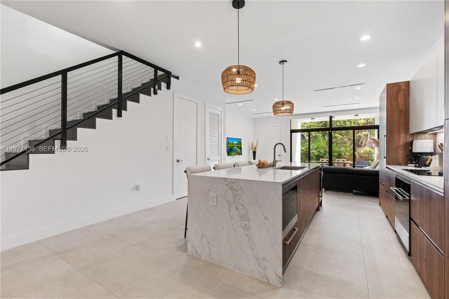 Furnished interior view inside a new home in , Miami (Image 39).