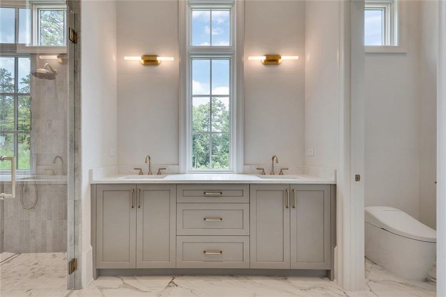 Furnished interior view inside a new home in , Alpharetta (Image 14).