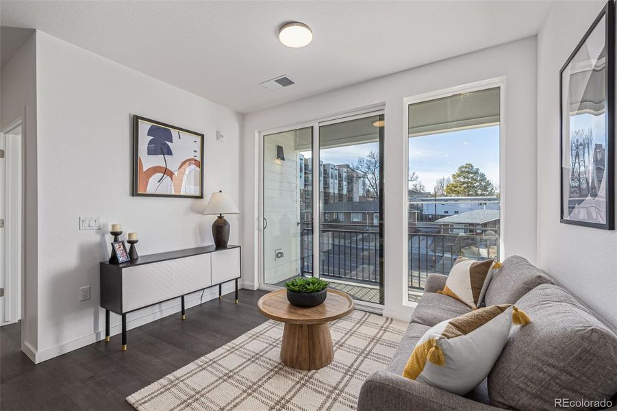 Furnished interior view inside a new home in The Scene at Sloan's Lake, Denver (Image 16).