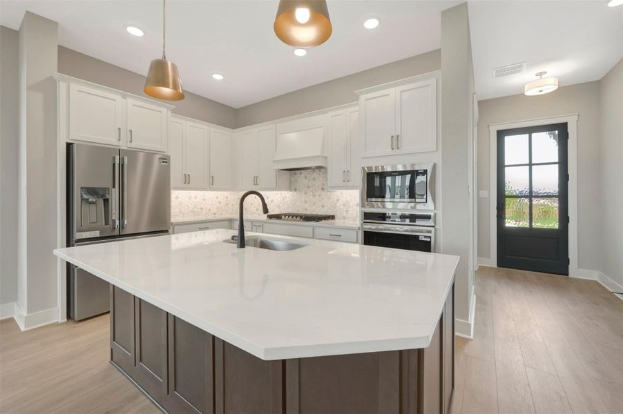 Furnished interior view inside a new home in Elyson - Grove Row Collection, Katy (Image 8).