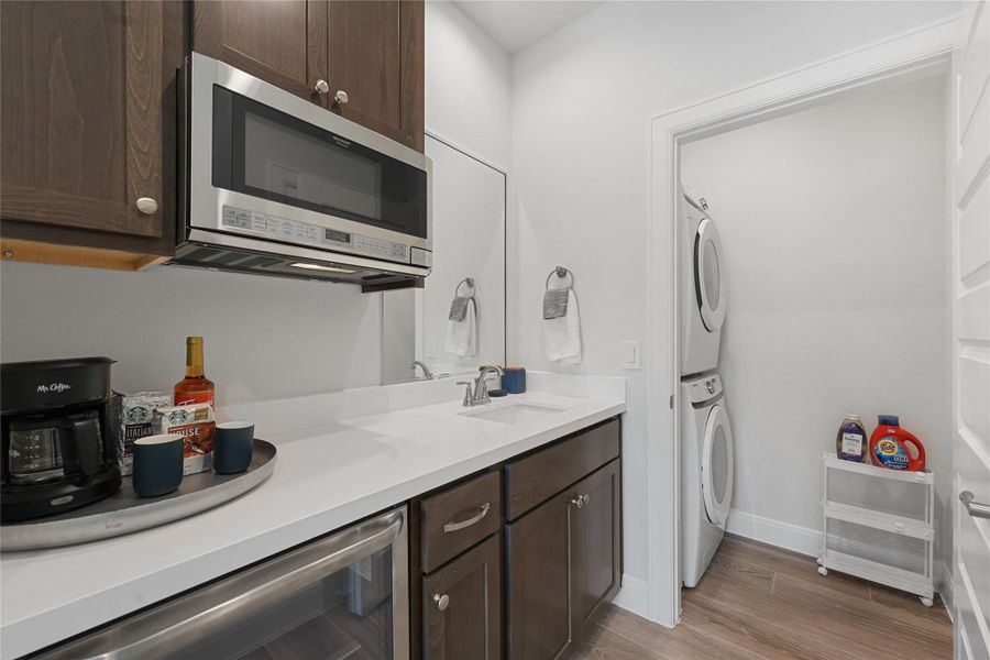 Furnished interior view inside a new home in The Corner At Buffalo Pointe, Houston (Image 4).