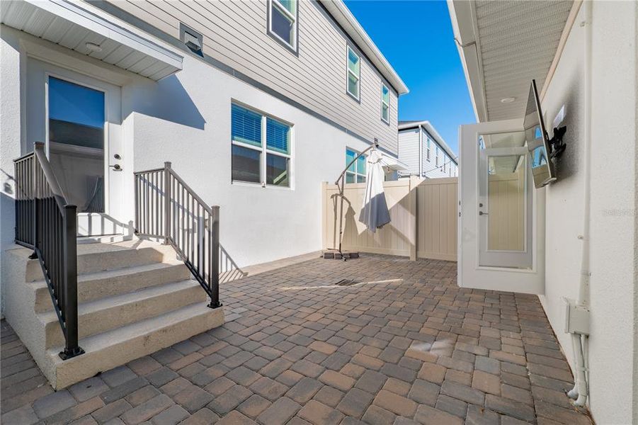 Exterior details and patio area of a home in , Winter Garden (Image 4). Exterior details and patio area of a home in , Winter Garden (Image 4).