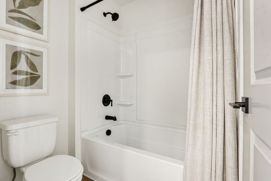 Furnished interior view inside a new home in Trailside, Timnath (Image 35).