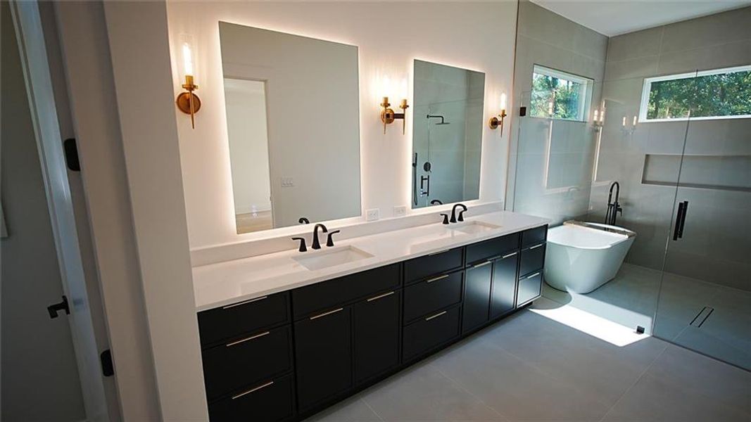 Furnished interior view inside a new home in , Flowery Branch (Image 10).