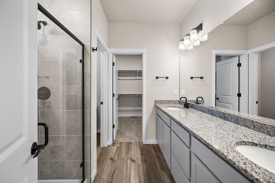 Furnished interior view inside a new home in The Glen, Colorado Springs (Image 10). Furnished interior view inside a new home in The Glen, Colorado Springs (Image 10).