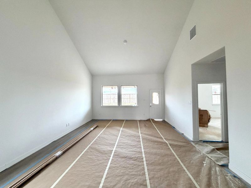 Construction progress -  dining and family room