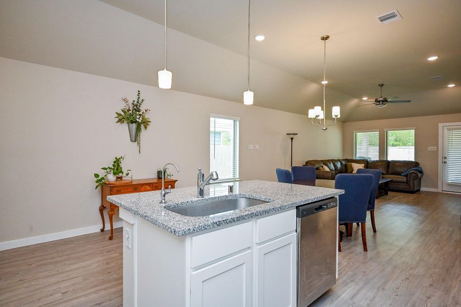Furnished interior view inside a new home in Mustang Crossing, Alvin (Image 20).