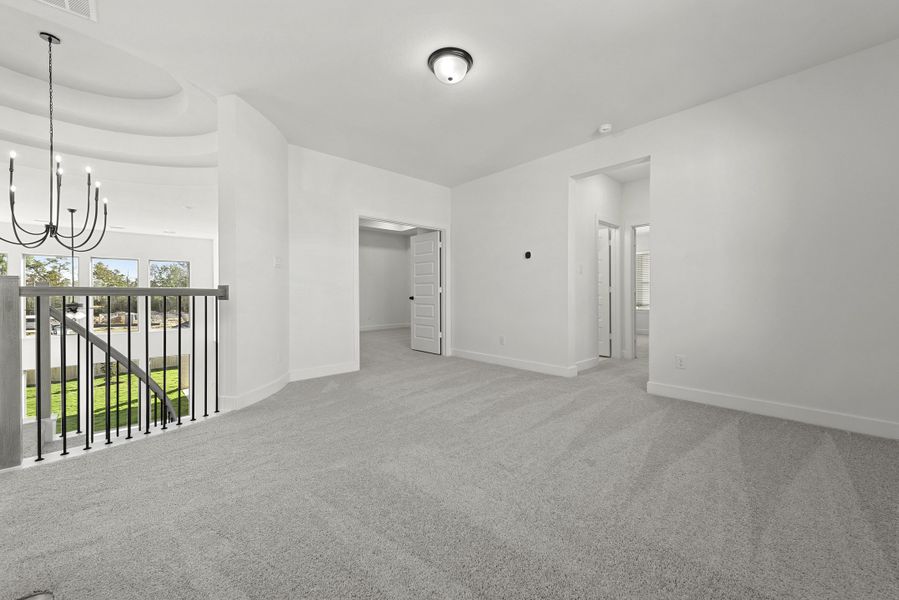 Representative unfurnished interior of a home built from the The Milton III by Westin Homes in Bridgeland, Cypress (Image 9). Representative unfurnished interior of a home built from the The Milton III by Westin Homes in Bridgeland, Cypress (Image 9).