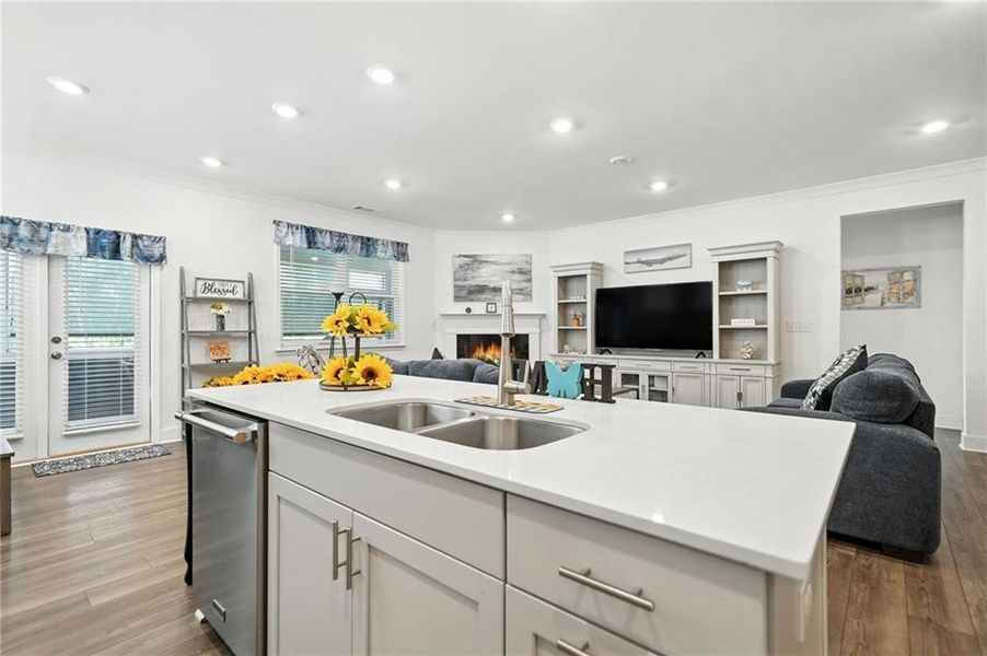 Furnished interior view inside a new home in Hickory Bluffs, Canton (Image 5). Furnished interior view inside a new home in Hickory Bluffs, Canton (Image 5).
