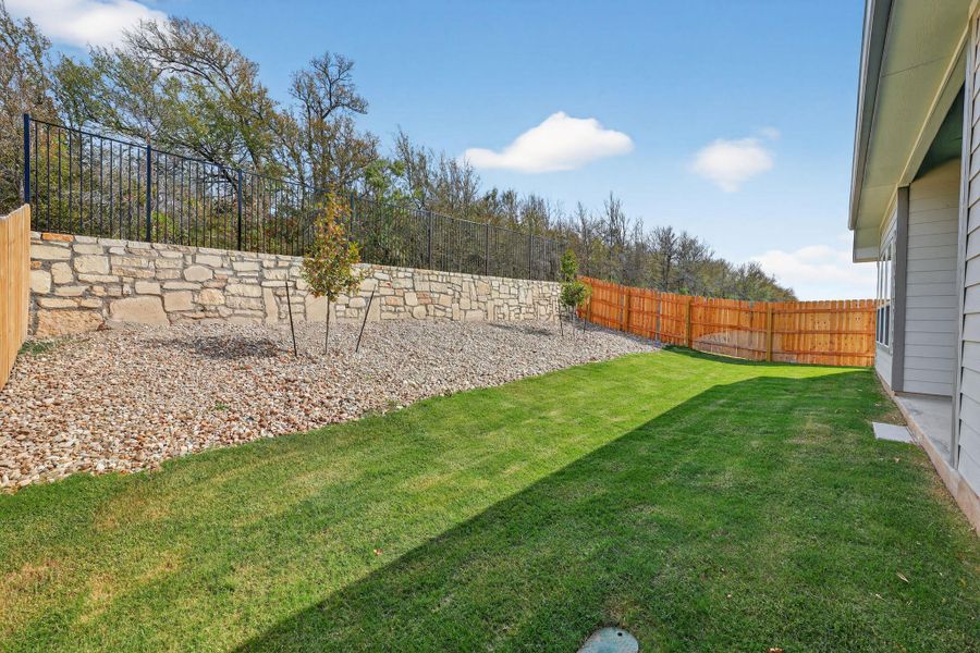View of fenced backyard View of fenced backyard