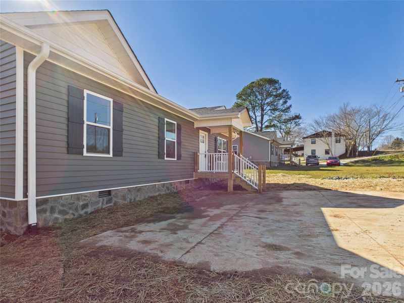Exterior details and patio area of a home in , Connelly Springs (Image 20).