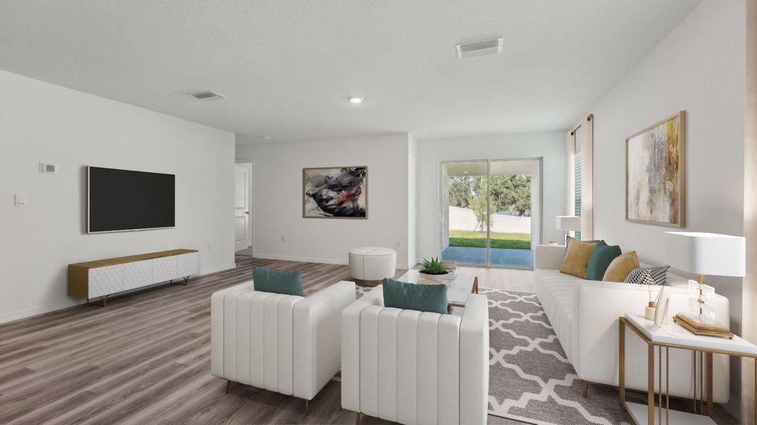 Furnished interior view inside a new home in Farm at Varrea, Plant City (Image 3).