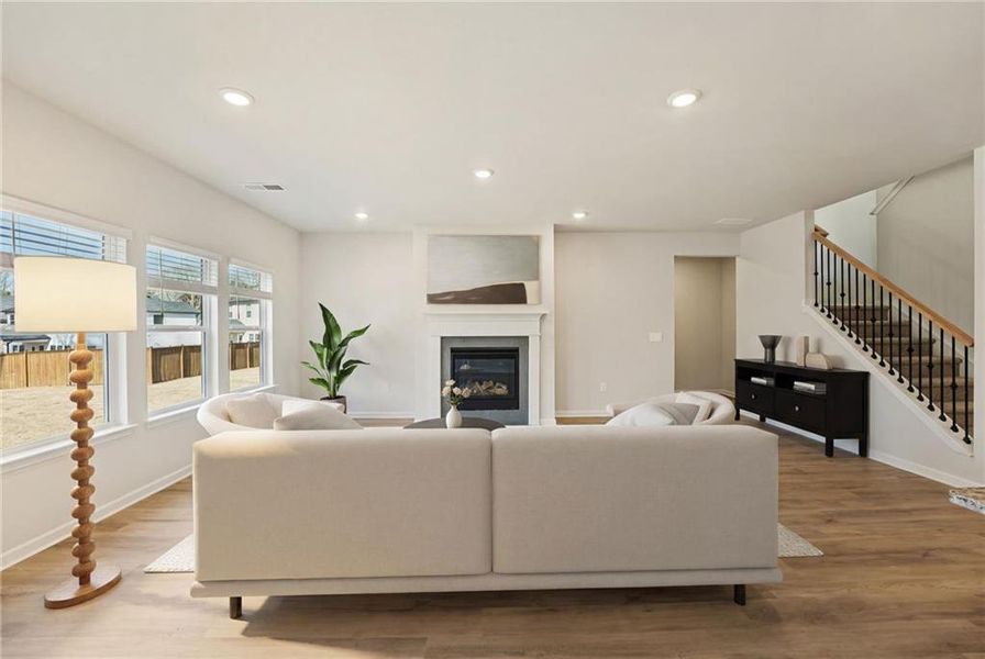 Furnished interior view inside a new home in Westmont Preserve, Powder Springs (Image 8).