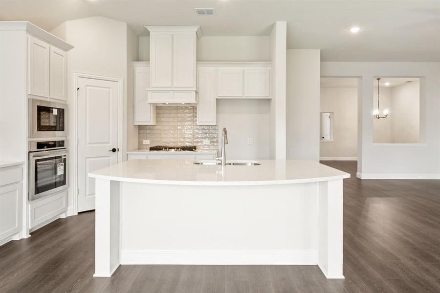 Furnished interior view inside a new home in Homestead at Daniel Farms, DeSoto (Image 6).