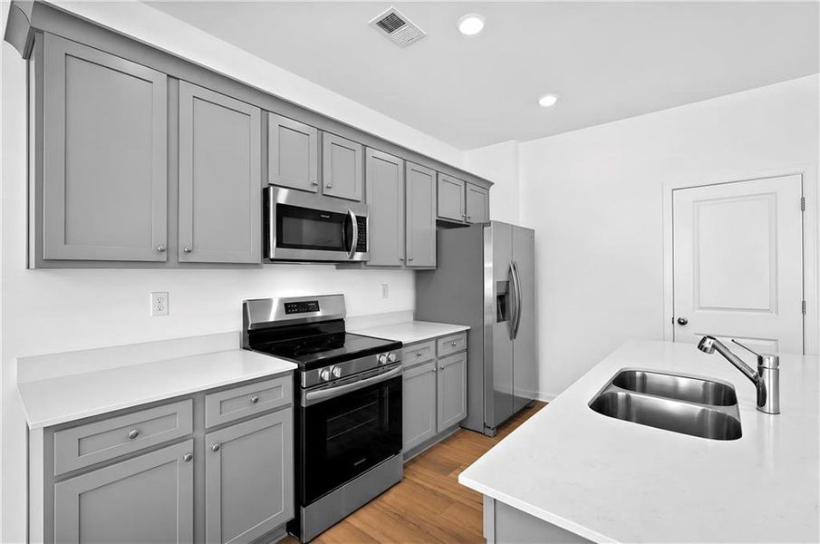 Furnished interior view inside a new home in Crossvine Village, LaGrange (Image 5).