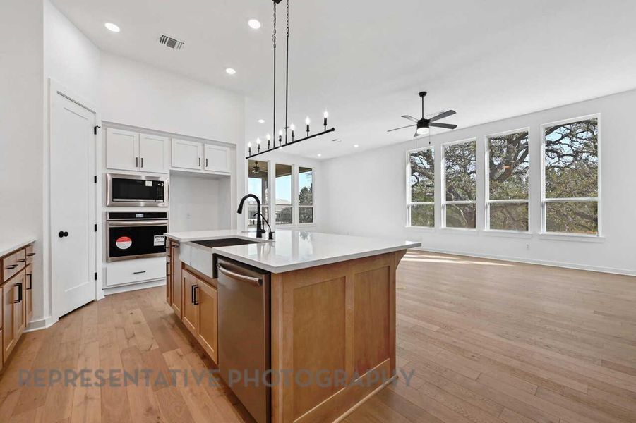 Furnished interior view inside a new home in Meridiana, Manvel (Image 7).