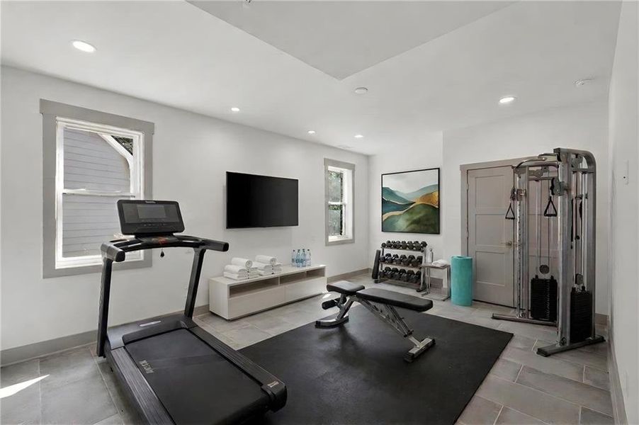 Furnished interior view inside a new home in , Roswell (Image 32).