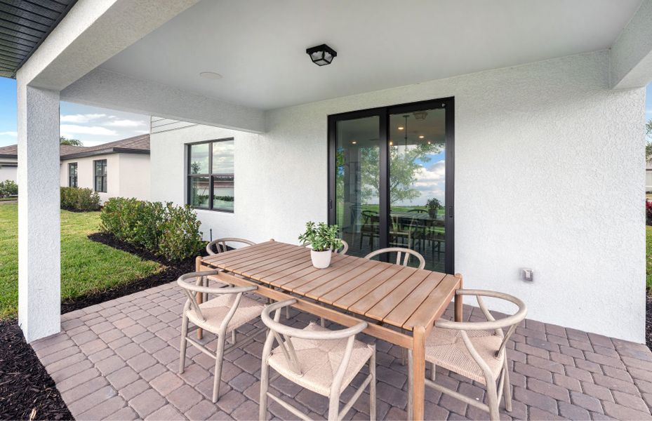 Representative exterior details of a home built from the McNair by Centex in Whispering Lakes, Lehigh Acres (Image 3).