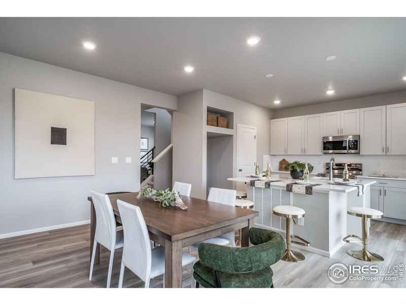 Furnished interior view inside a new home in Thompson River Ranch, Johnstown (Image 12).