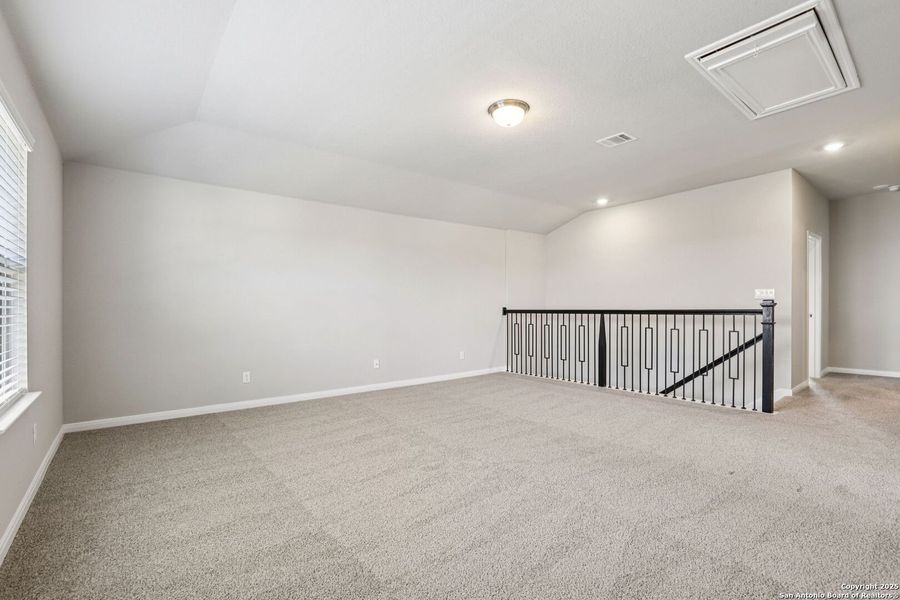 Spacious, unfurnished interior of a new home in Legendary Trails - Classic Series, Cibolo (Image 23). Spacious, unfurnished interior of a new home in Legendary Trails - Classic Series, Cibolo (Image 23).