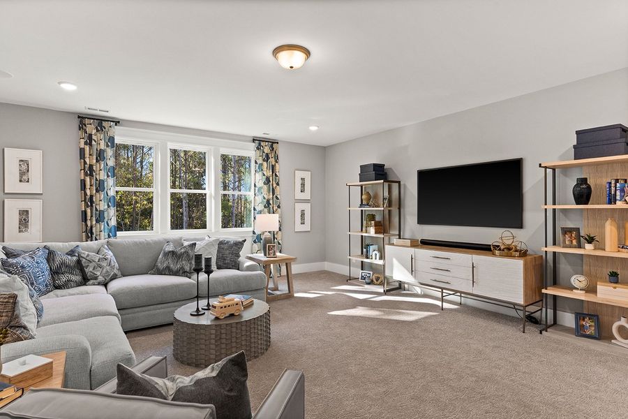 Representative furnished interior of a home built from the The Emerson by RobuckHomes in Stonehedge, Leesville (Image 49).