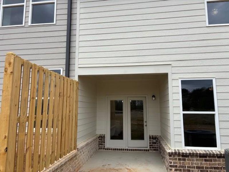 Exterior details and patio area of a home in , Suwanee (Image 3).