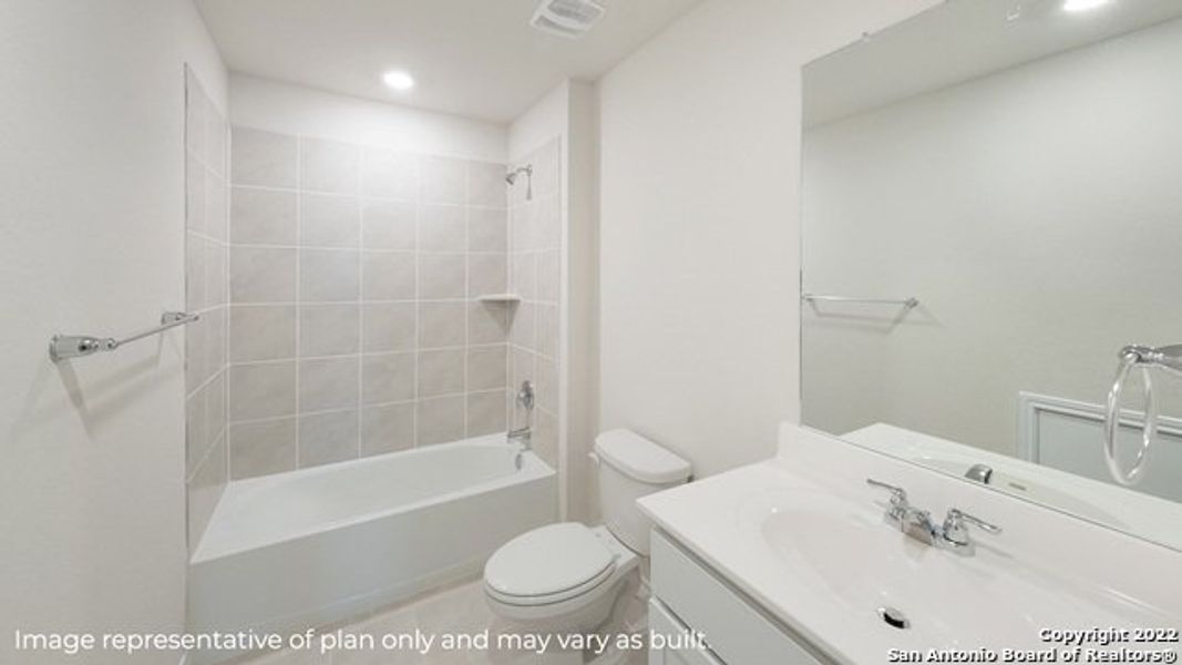 Furnished interior view inside a new home in Brookstone Creek, San Antonio (Image 6).