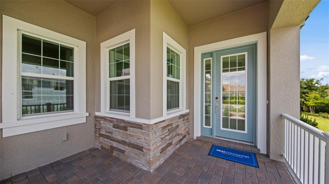 Exterior details and patio area of a home in Verandah, Fort Myers (Image 2). Exterior details and patio area of a home in Verandah, Fort Myers (Image 2).