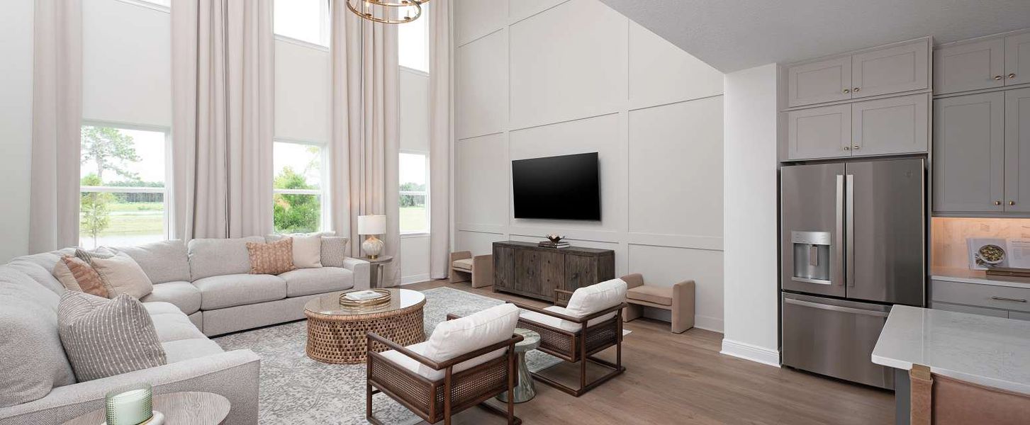 Representative furnished interior of a home built from the Duval II by Ashton Woods in Northlake at Ovation, Winter Garden (Image 7).