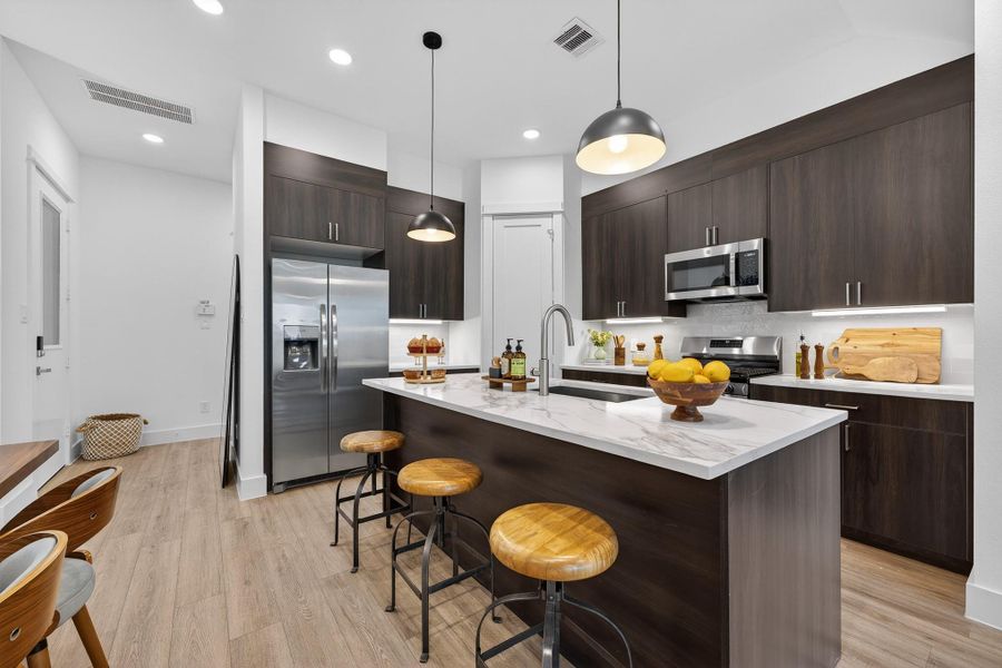 Furnished interior view inside a new home in , Houston (Image 9).