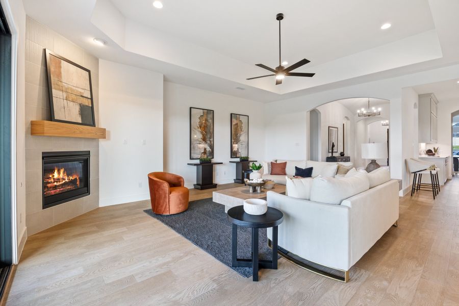 Representative furnished interior of a home built from the Blackburn by Windsor Homes in Ridge Pointe Estates, McLendon-Chisholm (Image 13).