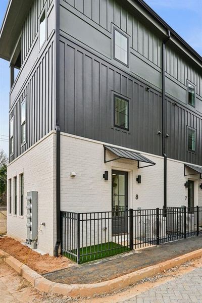 Exterior details and patio area of a home in , Atlanta (Image 30). Exterior details and patio area of a home in , Atlanta (Image 30).